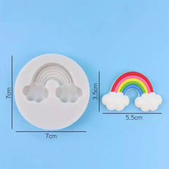 Clouds, Rainbow And Heart
