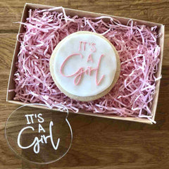 "IT'S A GIRL" Cookie Embosser Lissie Lou