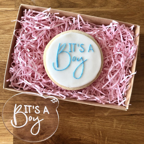 "IT'S A BOY" Cookie Embosser Lissie Lou