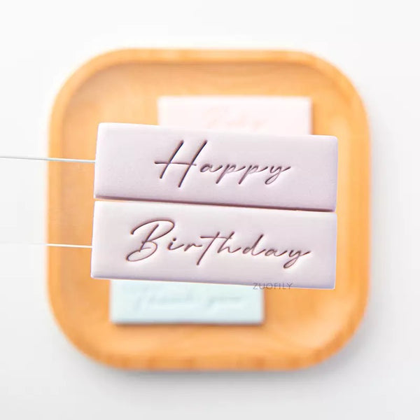 Embosser Script Individual Script Saying Embossers – Lavender's Bake Shop