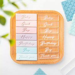 Individual Script Saying Embossers