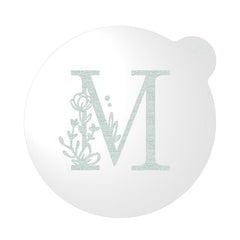 "WEDDING FLORAL INITIAL LETTER A-Z" Cookie Embosser Lissie Lou
