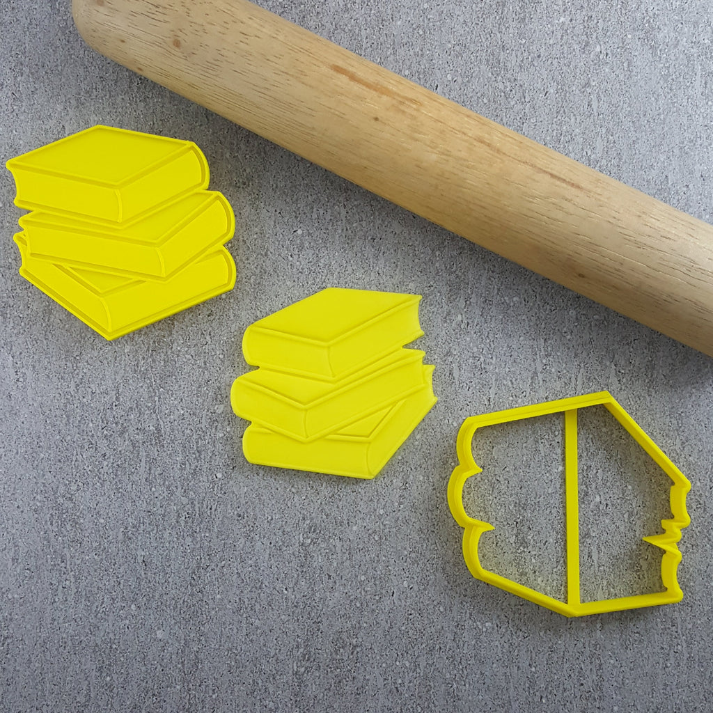 "STACK OF BOOKS 281" Custom Cookie Cutters