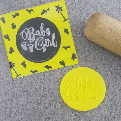 "BABY GIRL 322  DEBOSSER" Custom Cookie Cutter