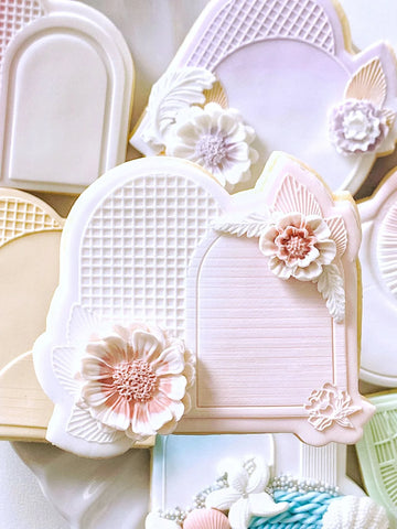 FAN FLORALS DOUBLE - KUKI CREATIVE Stamp & Cutter