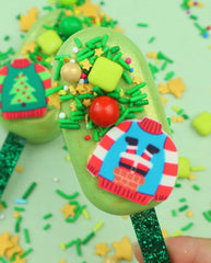 GREEN Glitter Cakesicle Sticks