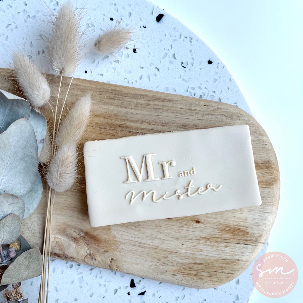 MR AND MISTER - Sarah Maddison Cookie Stamp