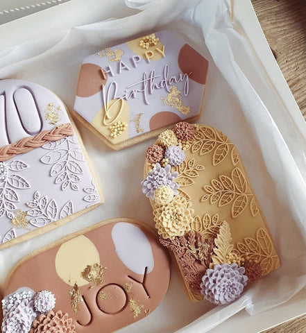LEAFY PATTERN - Sarah Maddison Cookie Stamp