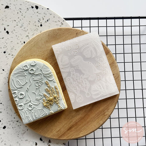 T-REX PATTERN - Sarah Maddison Cookie Stamp