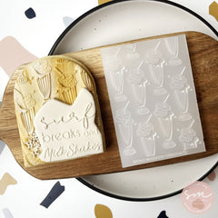 MILK SHAKES PATTERN - Sarah Maddison Cookie Stamp