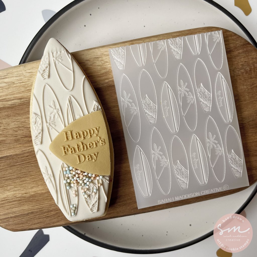 SURF BOARDS PATTERN - Sarah Maddison Cookie Stamp