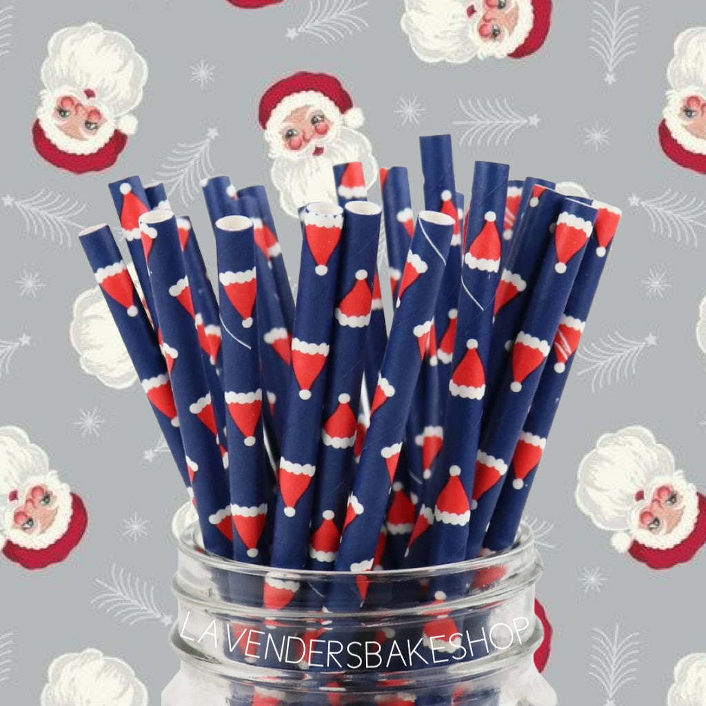 CHRISTMAS HAT Paper Straws