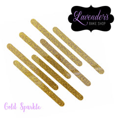 GOLD Glitter Cakesicle Sticks