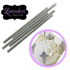 METALLIC Silver Paper Straws