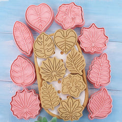 LEAVES 8pc Themed Cutter And Embossers