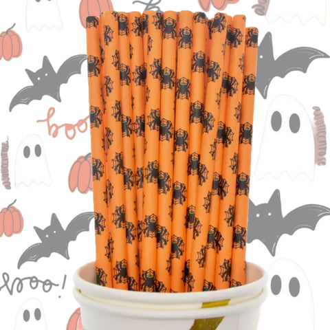 STYLE  C Halloween Theme Paper Straws