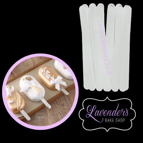 MIRRORED SILVER Cakesicle Sticks