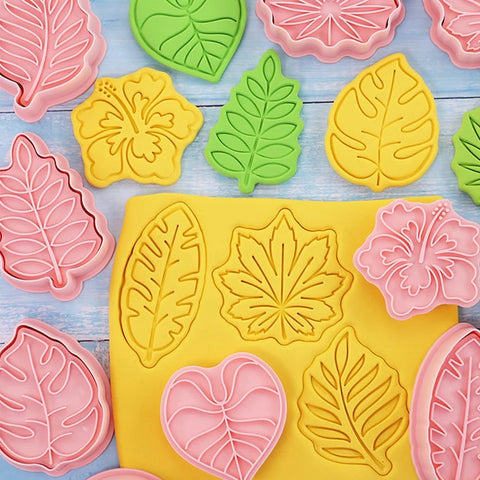 LEAVES 8pc Themed Cutter And Embossers