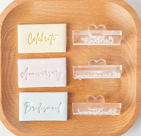 THIN Script Phrase Embossers