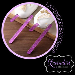 PURPLE Glitter Cakesicle Sticks