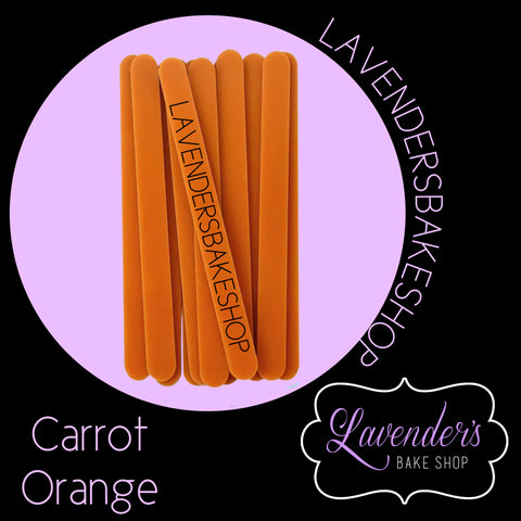 CARROT ORANGE Cakesicle Sticks