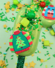 GREEN Glitter Cakesicle Sticks