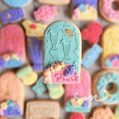 MILK SHAKES PATTERN - Sarah Maddison Cookie Stamp