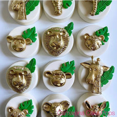 Lion, Giraffe & Monkey