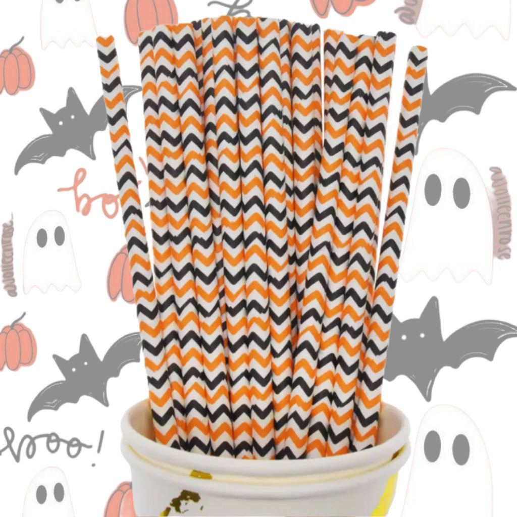 STYLE  D Halloween Theme Paper Straws