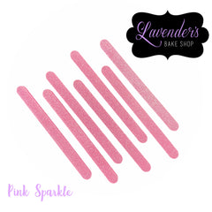 PINK Glitter Cakesicle Sticks