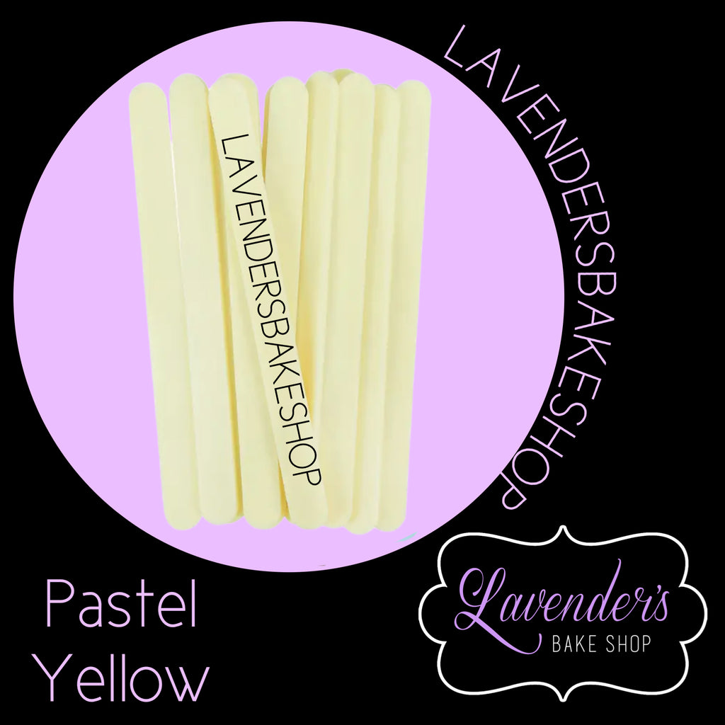 PASTEL YELLOW Cakesicle Sticks