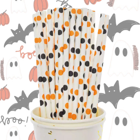 STYLE  E Halloween Theme Paper Straws