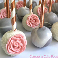 METALLIC Rose Gold Paper Straws
