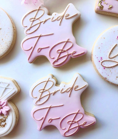 "BRIDE TO BE IN DELICATE FONT" Lissie Lou Cutter & Embosser