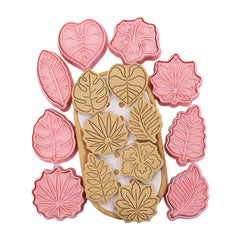 LEAVES 8pc Themed Cutter And Embossers