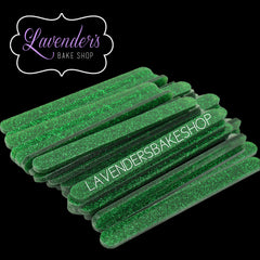 GREEN Glitter Cakesicle Sticks
