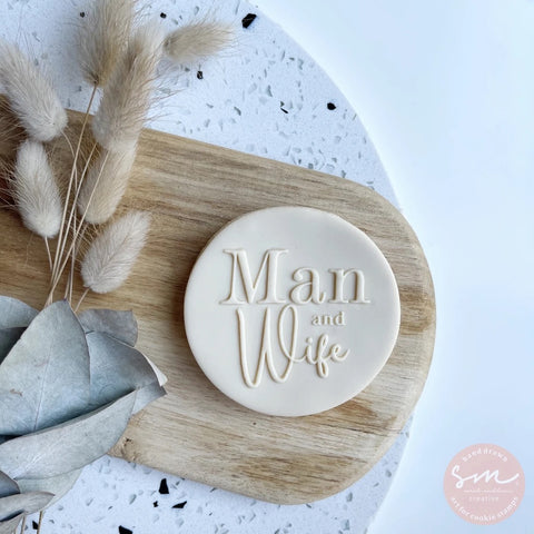 MAN AND WIFE - Sarah Maddison Cookie Stamp