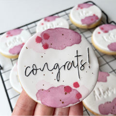 Congrats! - Sarah Maddison Cookie Stamp