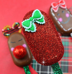 GREEN Glitter Cakesicle Sticks
