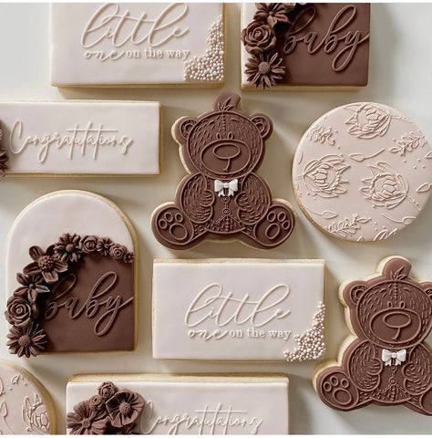 LITTLE ONE ON THE WAY - Sarah Maddison Cookie Stamp