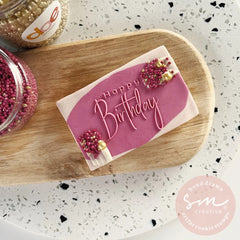 HAPPY BIRTHDAY - Sarah Maddison Cookie Stamp