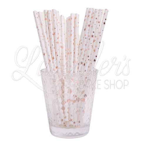 METALLIC Flamingo Paper Straws – Lavender's Bake Shop