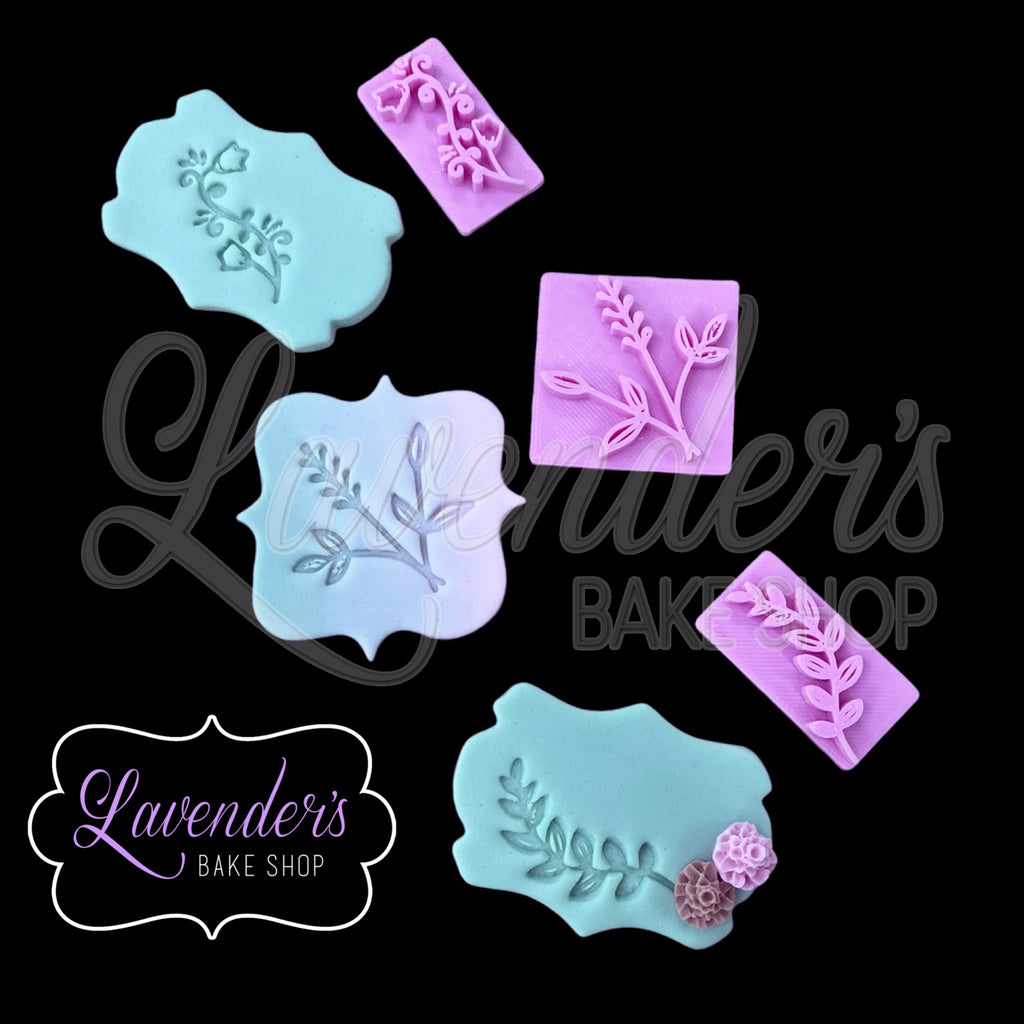 Set Of 3 Vine Stamp