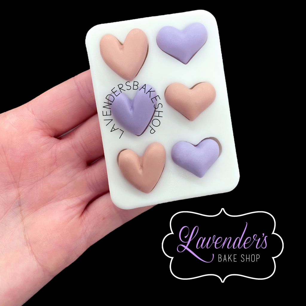 SMALL Bubble Heart 6ct