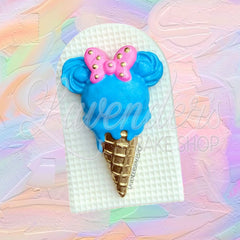 Minnie Bow Ice Cream Cone