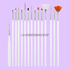 15pc Everything Paint Brush Set