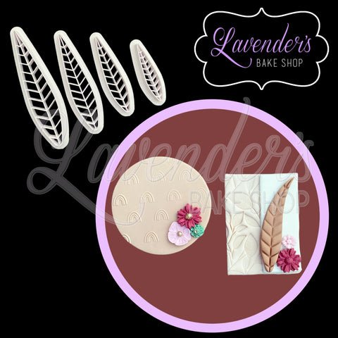 4pc Boho Leaf Cutter Set