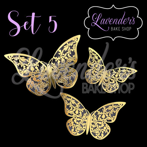 Paper Butterfly Decor Set 5