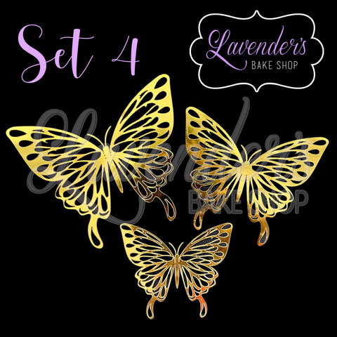 Paper Butterfly Decor Set 4