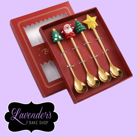 GOLD Christmas Sprinkle Spoons